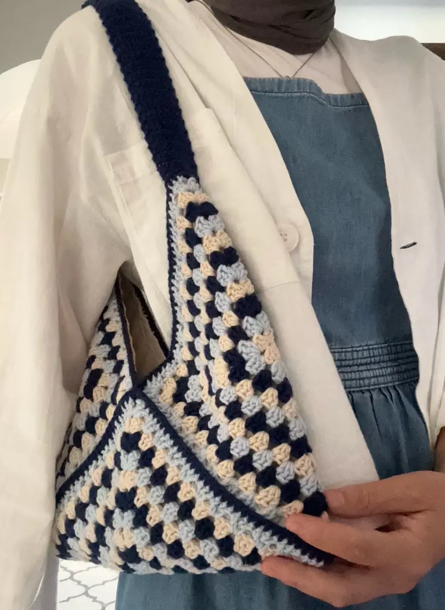 👜 Əl işi Granny Square Çantalar el işi şəkli 3