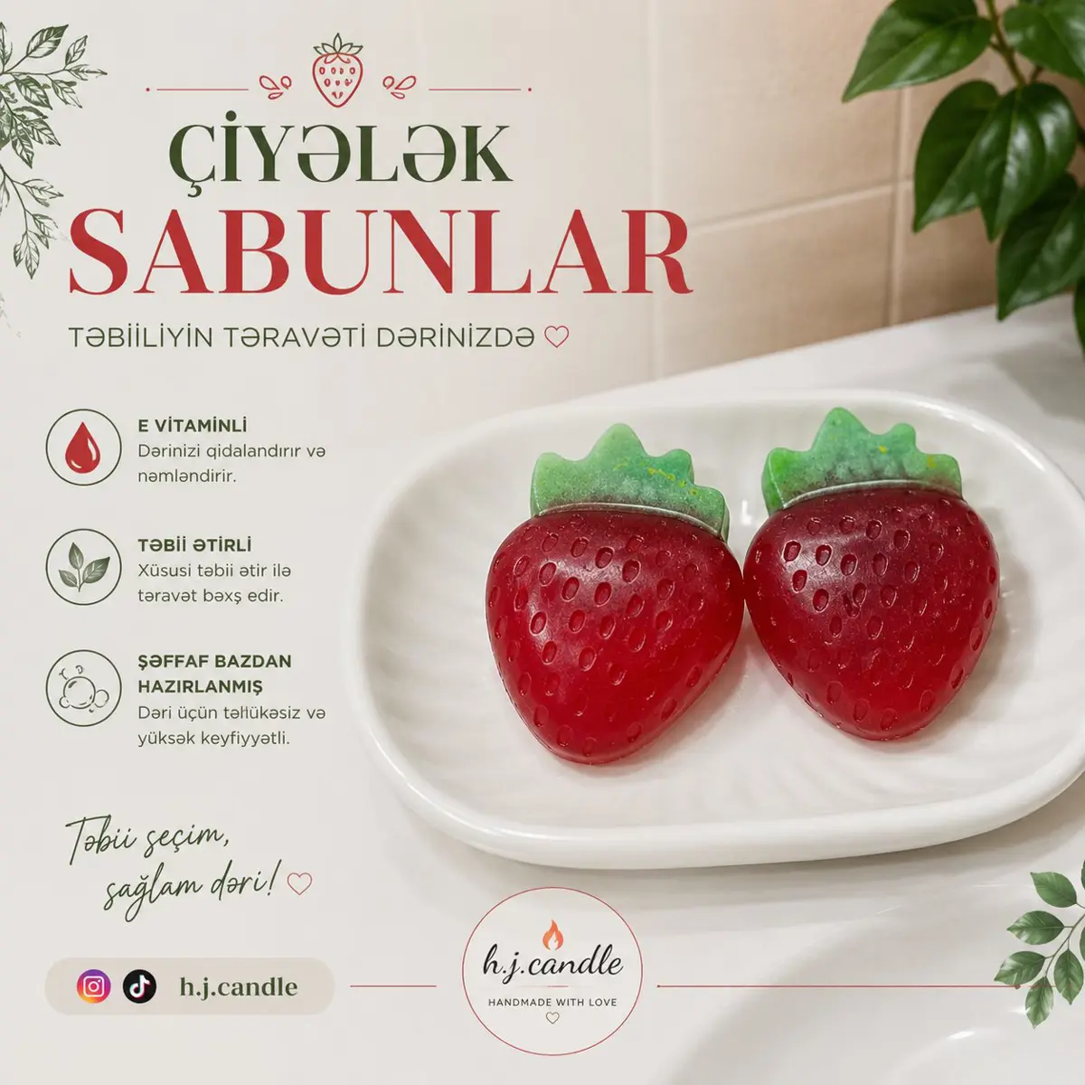 Meyvə sabunlar el işi şəkli 4