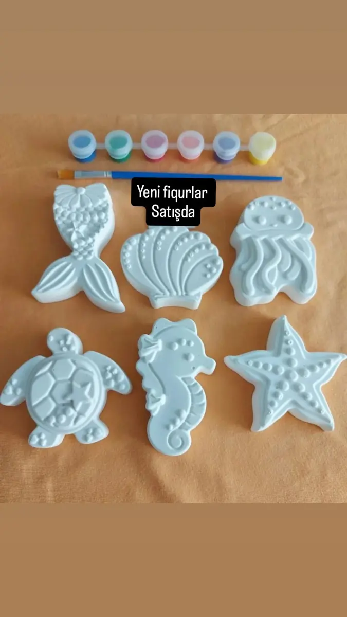 Boyama fiqurlar el işi şəkli 2