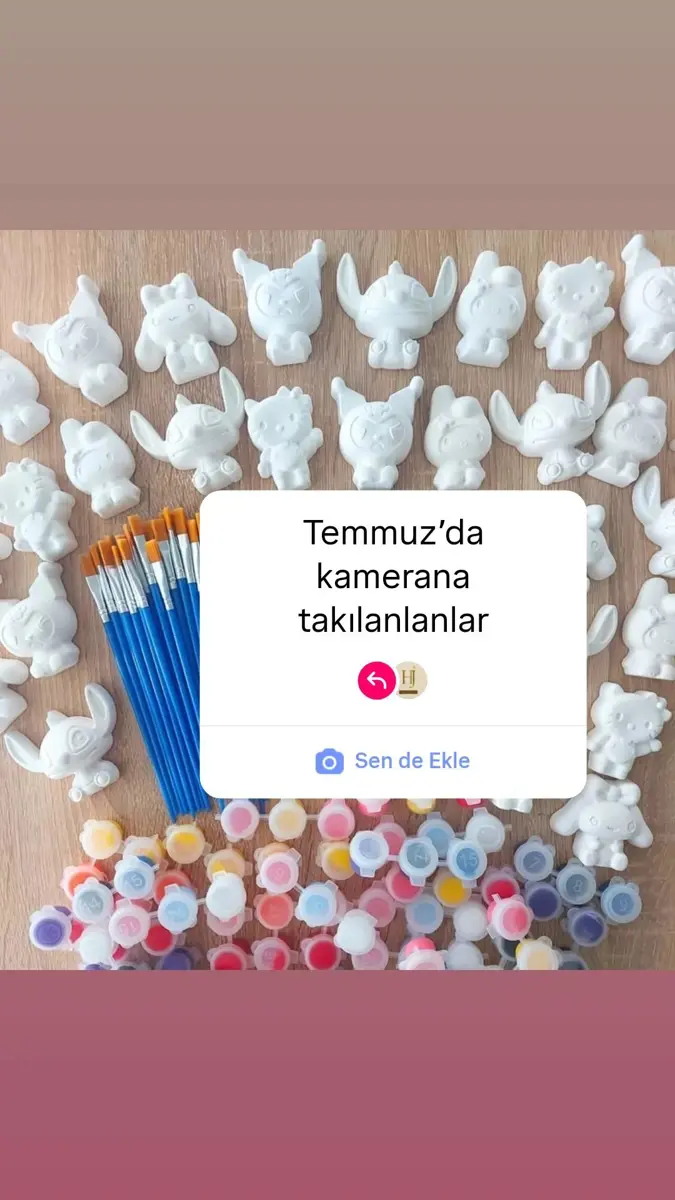 Boyama fiqurlar el işi şəkli 5
