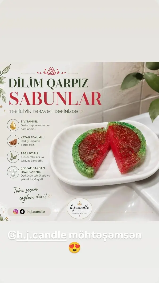 Meyvə sabunlar el işi şəkli 3