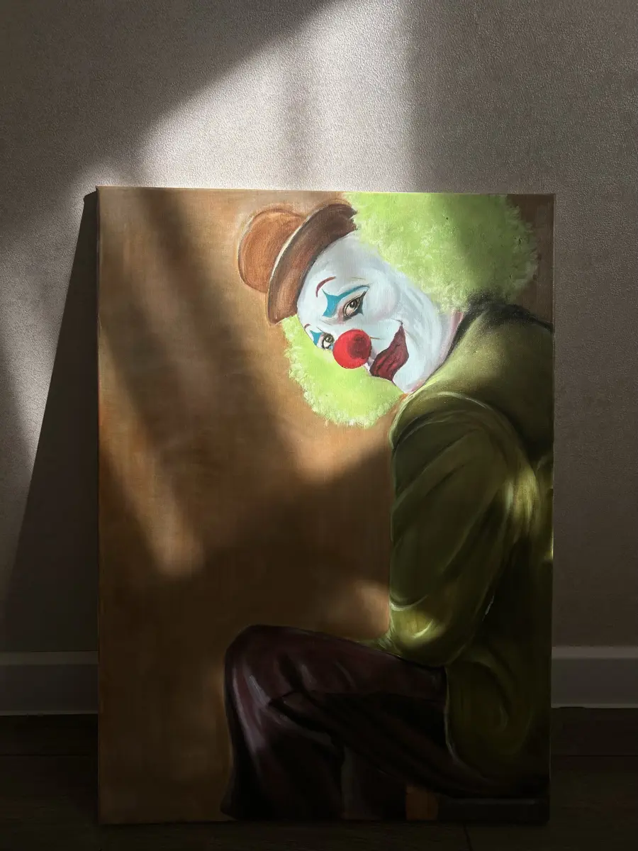 “Joker” yağlı boya tablo el işi şəkli 2