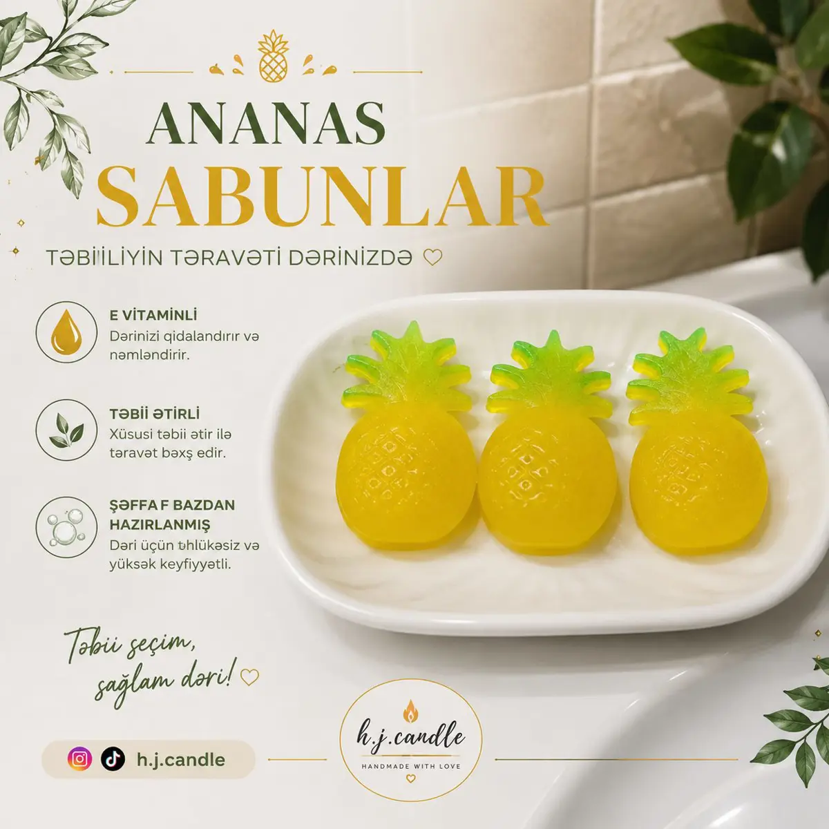 Meyvə sabunlar el işi şəkli 2